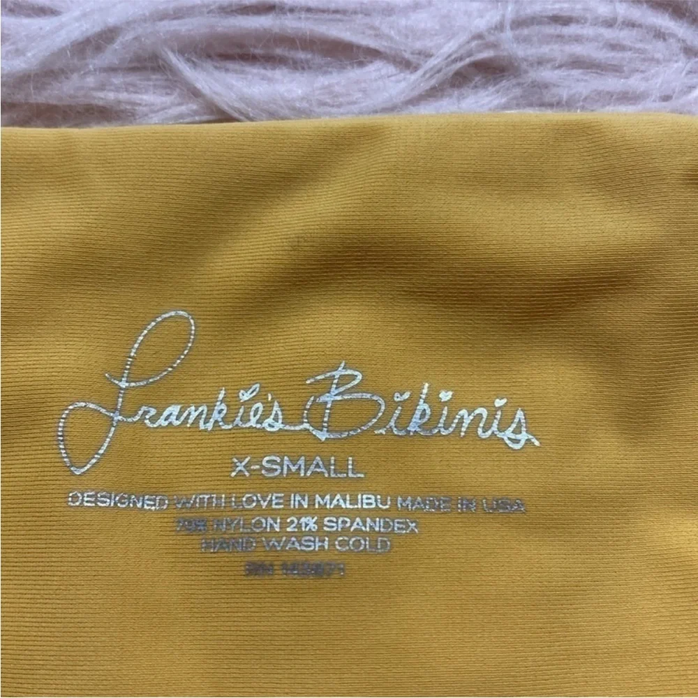 Frankie's Bikinis Yellow One Piece Swimsuit